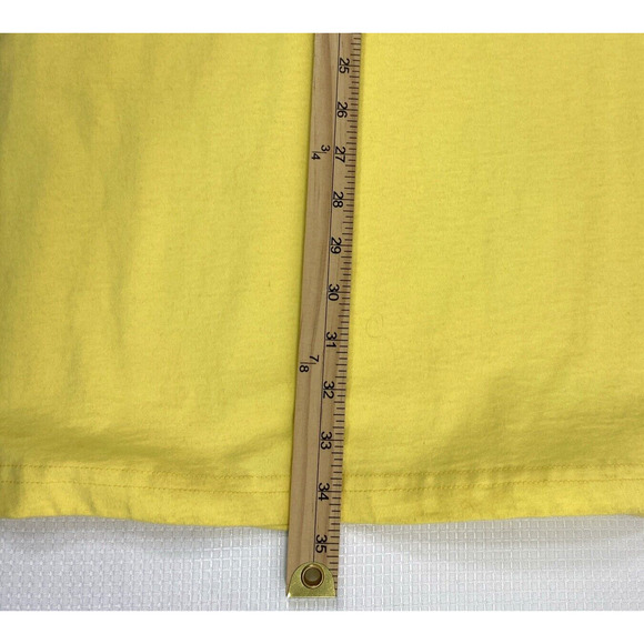 Vintage Womens Fruit Dress Size Small Butter Yellow Embroidered Cherries Cottage - Picture 9 of 10